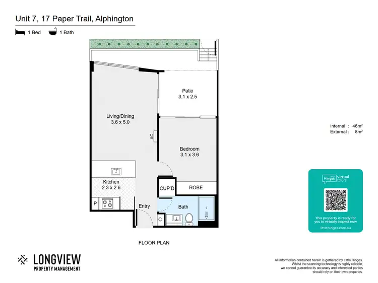 Floorplan of Homely house listing, 7/17 Paper Trail, Alphington VIC 3078