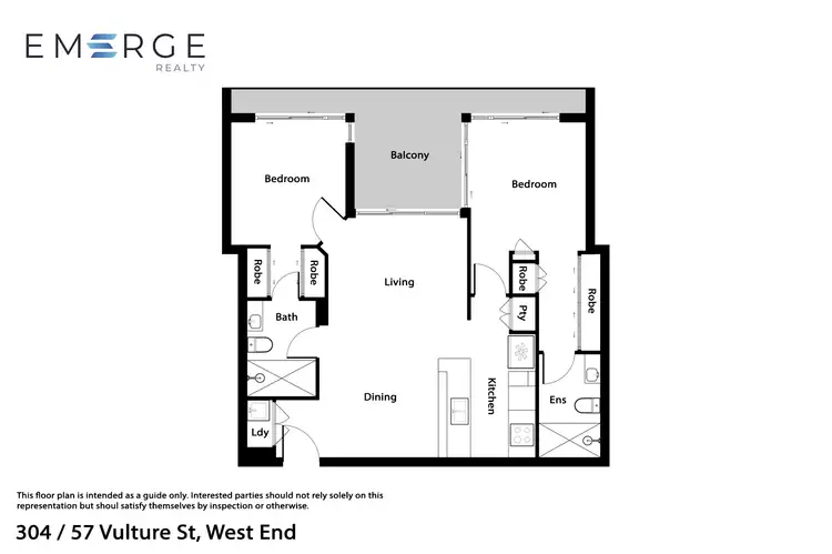 Floorplan of Homely apartment listing, 304/57 Vulture St, West End QLD 4101