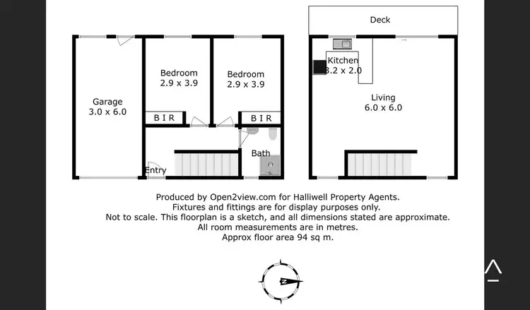 Floorplan of Homely townhouse listing, Unit 1 / 11 Hawley Place, Hawley Beach TAS 7307
