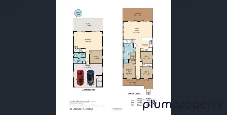 Floorplan of Homely house listing, 36 Gregory Street, Taringa QLD 4068
