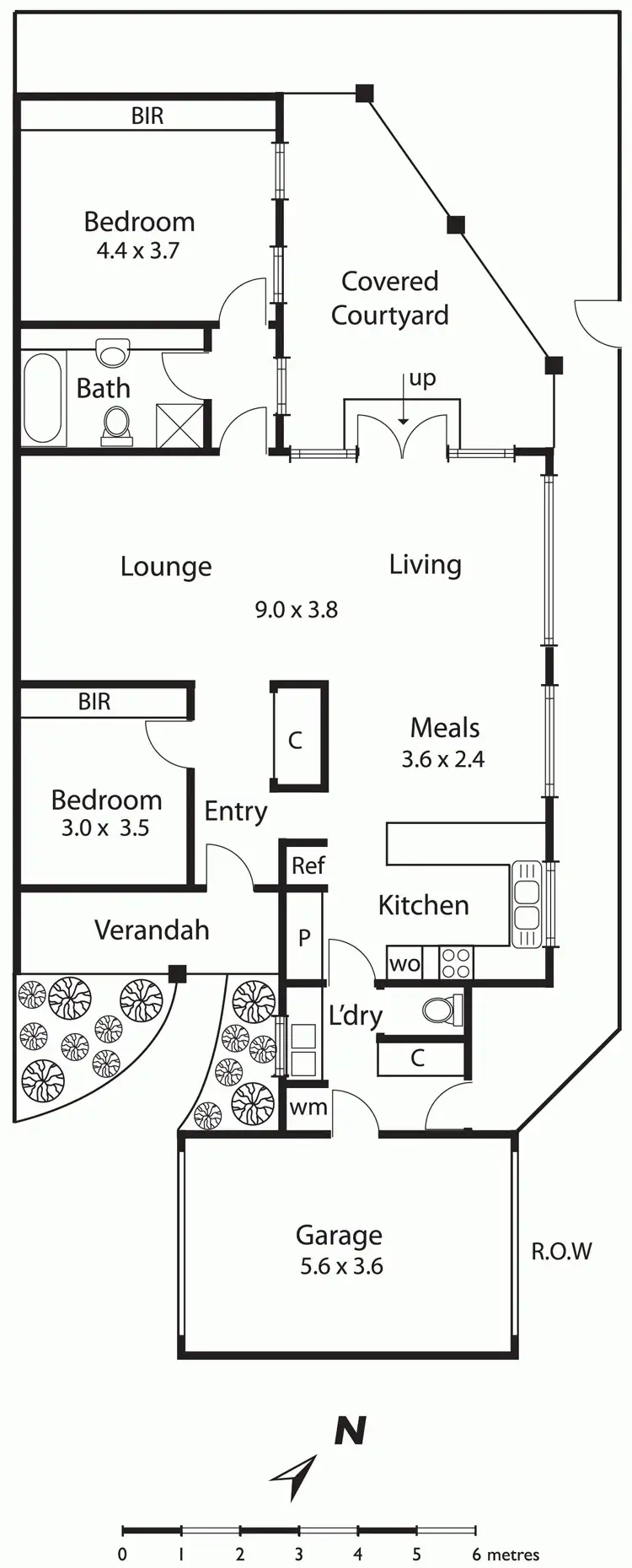 Floorplan of Homely unit listing, 2/69 Nepean Highway, Mentone VIC 3194