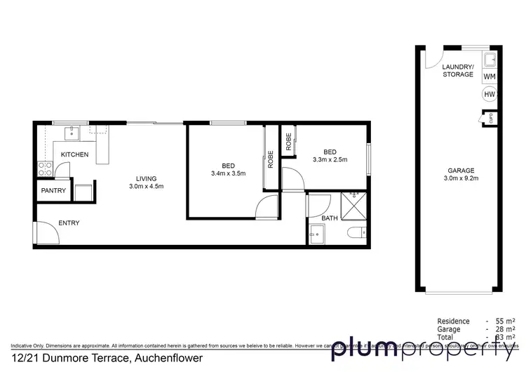 Floorplan of Homely unit listing, 12/21 Dunmore Terrace, Auchenflower QLD 4066