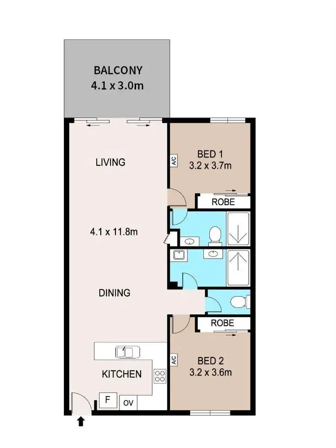 Floorplan of Homely apartment listing, 105/9 Quandong Crescent, Nightcliff NT 810