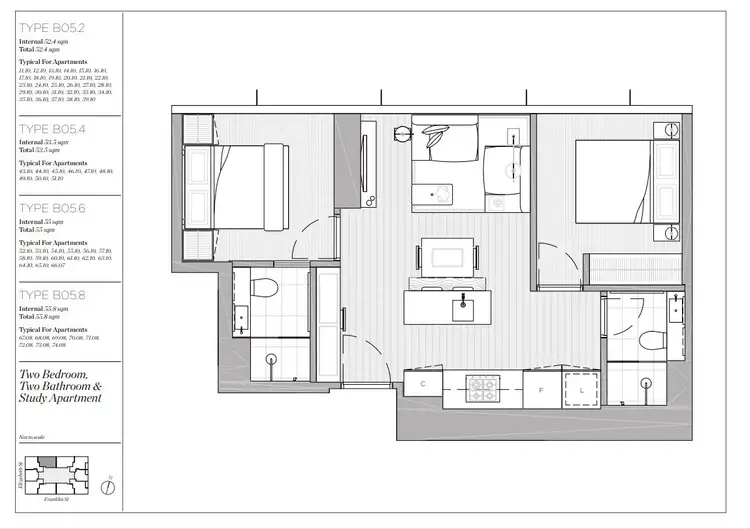 Floorplan of Homely apartment listing, 6110/462 Elizabeth Street, Melbourne VIC 3000