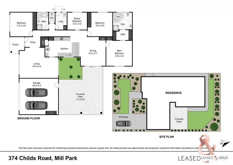 Floorplan of Homely house listing, 374 Childs Road, Mill Park VIC 3082