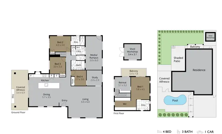 Floorplan of Homely house listing, 4 Twilight Street, Sunrise Beach QLD 4567