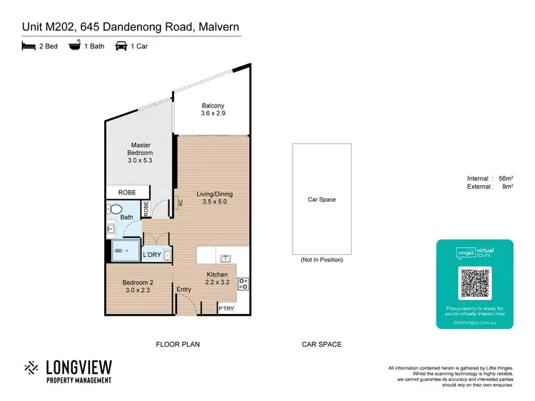 Floorplan of Homely house listing, m202/645 Dandenong Road, Malvern VIC 3144