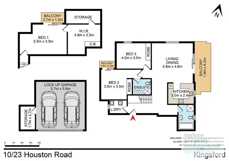 Floorplan of Homely apartment listing, 10/23 Houston Road, Kensington NSW 2033