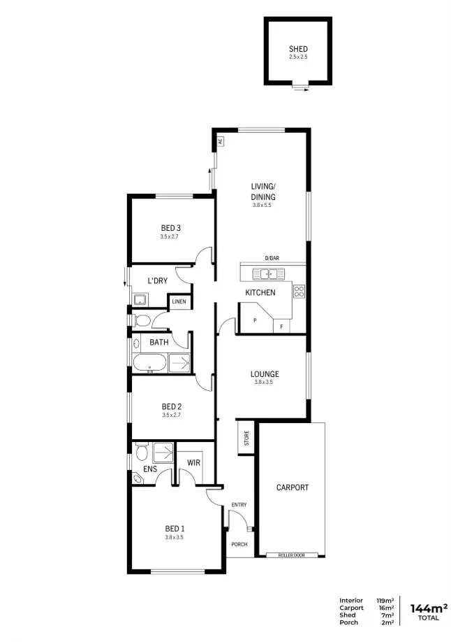 Floorplan of Homely house listing, 4 Spaxton Crescent, Craigmore SA 5114