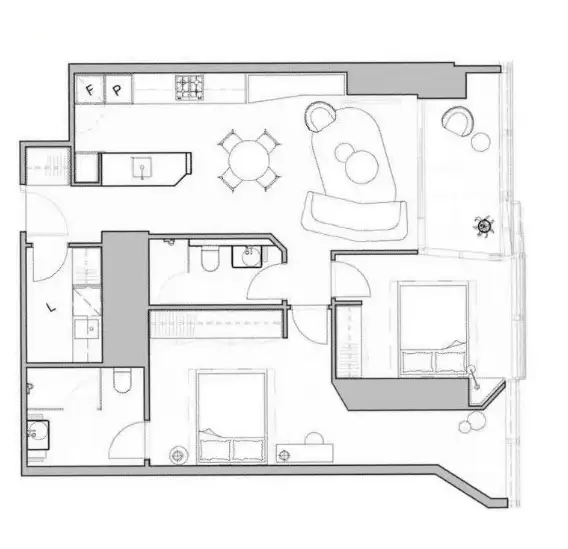 Floorplan of Homely apartment listing, 2209/260 Spencer Street, Melbourne VIC 3000