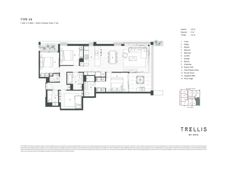 Floorplan of Homely apartment listing, 704/20 Edmondstone Street, South Brisbane QLD 4101