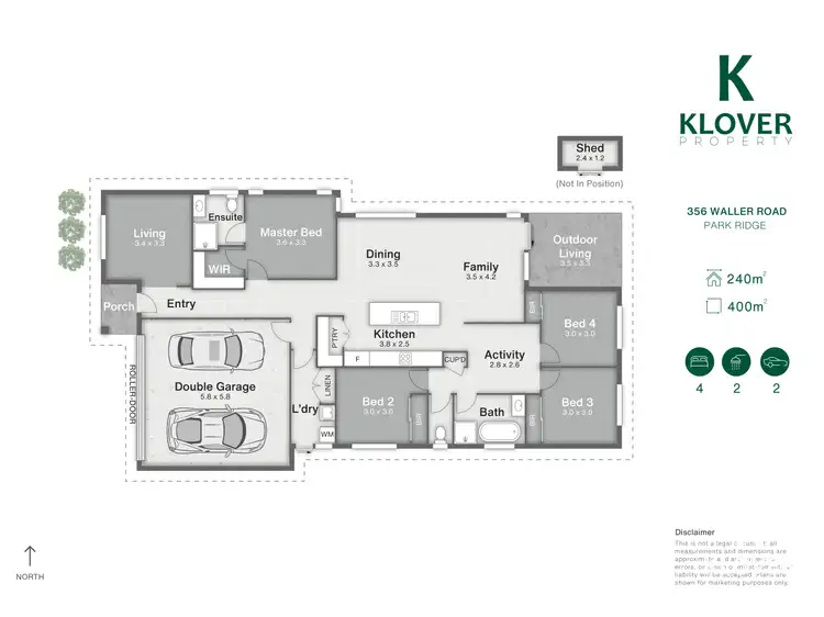 Floorplan of Homely house listing, 356 Waller Rd, Park Ridge QLD 4125