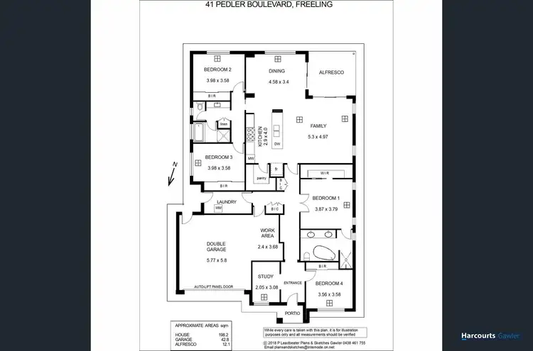 Floorplan of Homely house listing, 41 Pedler Blvd, Freeling SA 5372