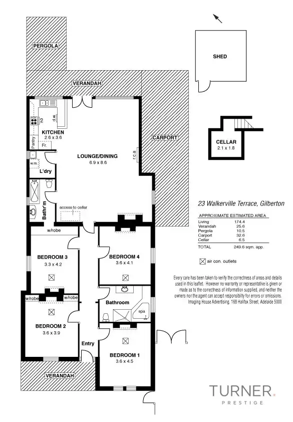 Floorplan of Homely house listing, 23 Walkerville Terrace, Gilberton SA 5081