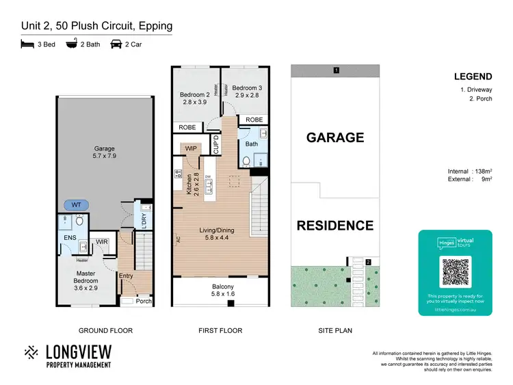 Floorplan of Homely house listing, 2/50 Plush Circuit, Epping VIC 3076