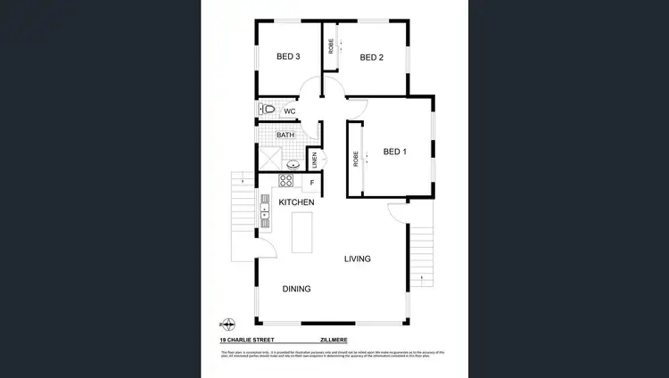 Floorplan of Homely house listing, 19 Charlie Street, Zillmere QLD 4034