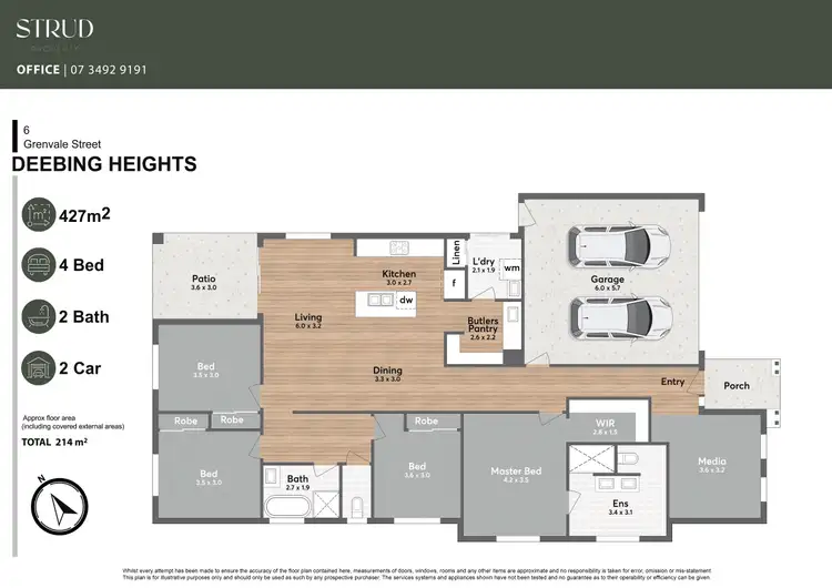 Floorplan of Homely house listing, 6 Grenvale Street, Deebing Heights QLD 4306
