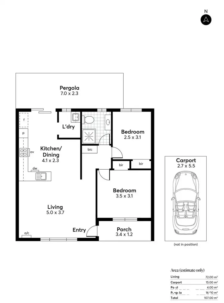 Floorplan of Homely house listing, 3/5 Thornber Avenue, Camden Park SA 5038