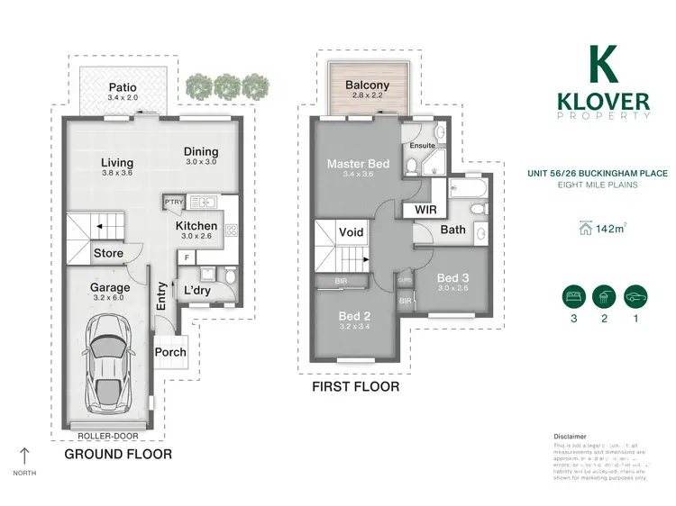Floorplan of Homely townhouse listing, 56/26 Buckingham Place, Eight Mile Plains QLD 4113