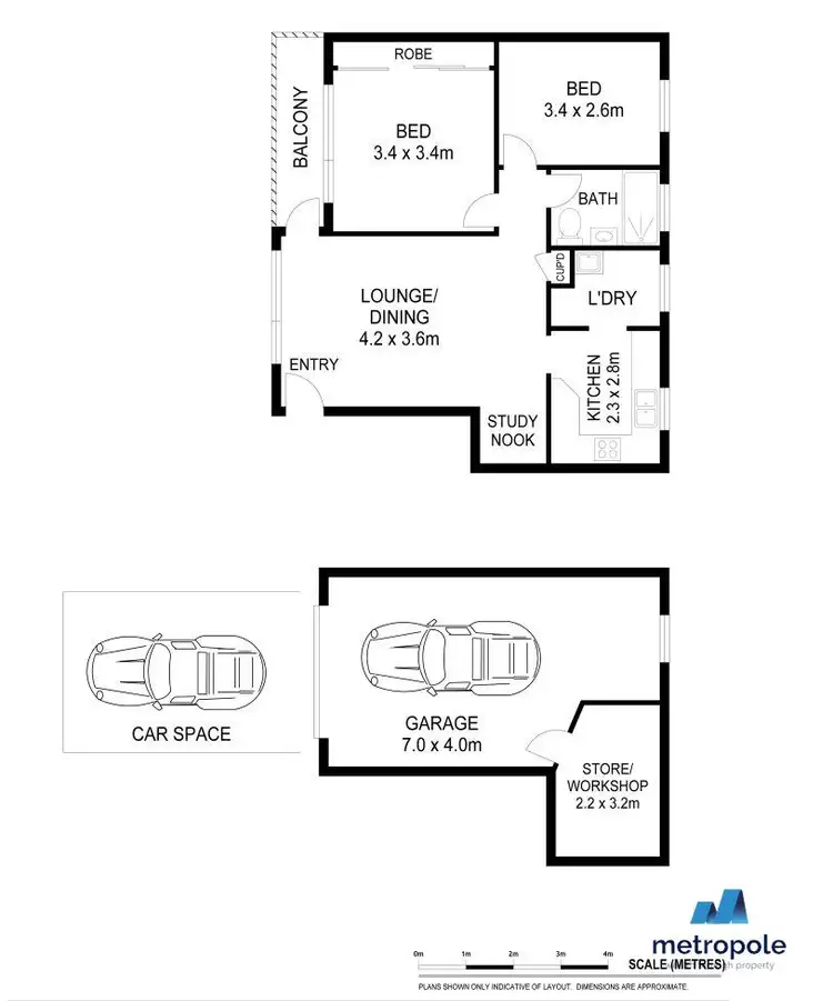 Floorplan of Homely apartment listing, 2/17 Noble Street, Allawah NSW 2218