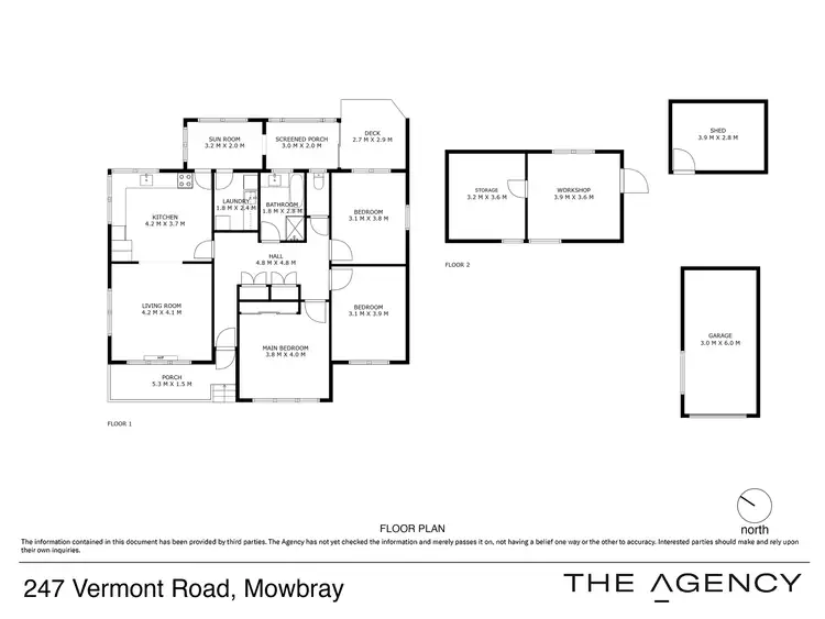 Floorplan of Homely house listing, 247 Vermont Road, Mowbray TAS 7248