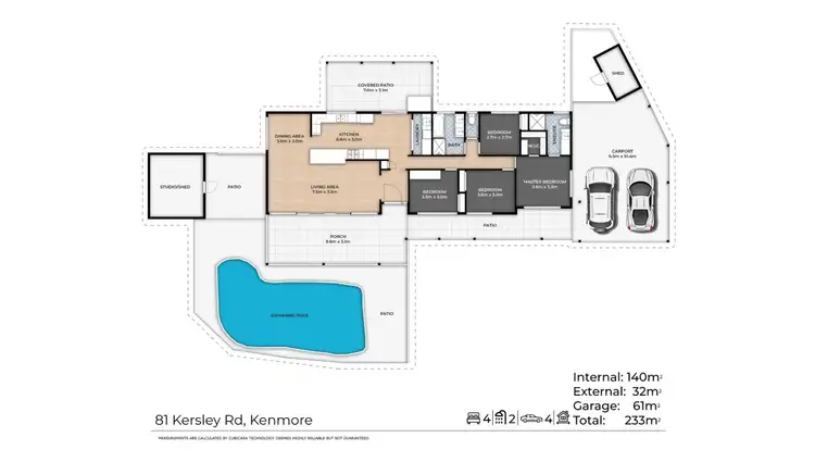 Floorplan of Homely house listing, 81 Kersley Road, Kenmore QLD 4069