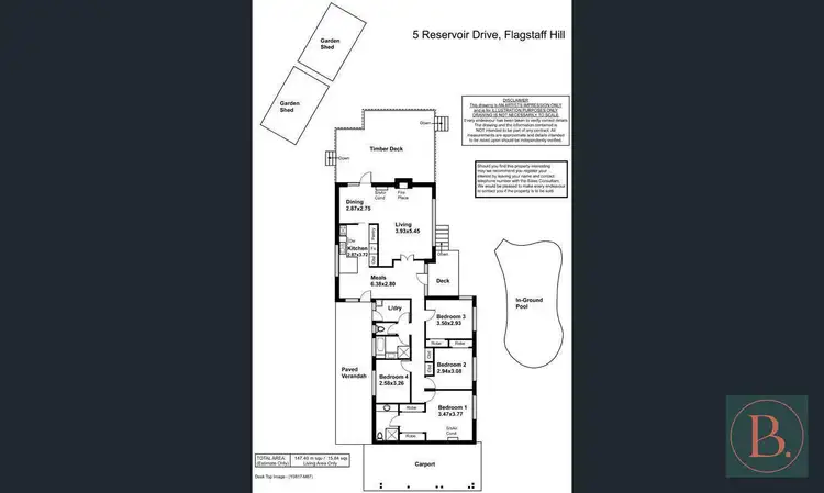 Floorplan of Homely house listing, 5 Reservoir Drive, Flagstaff Hill SA 5159