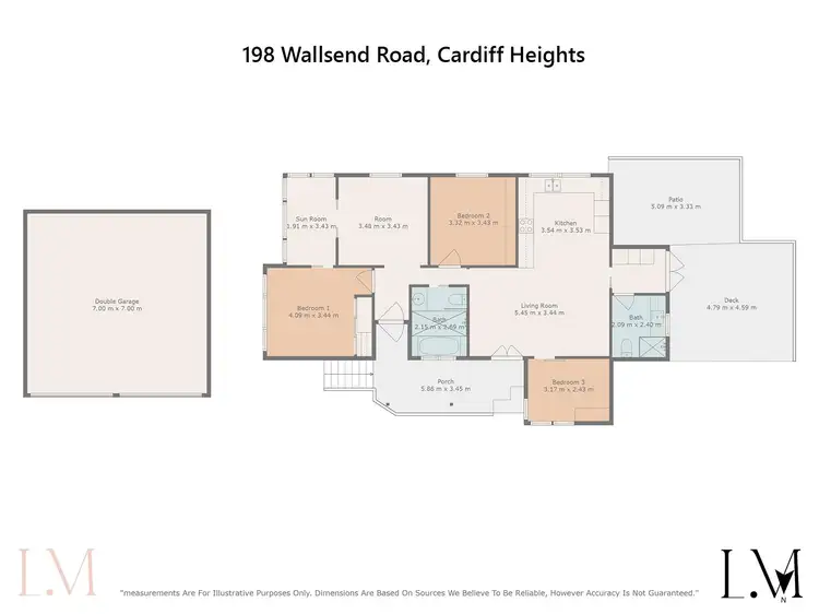 Floorplan of Homely house listing, 198 Wallsend Road, Cardiff Heights NSW 2285
