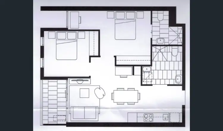 Floorplan of Homely apartment listing, 206/525 Rathdowne Street, Carlton VIC 3053