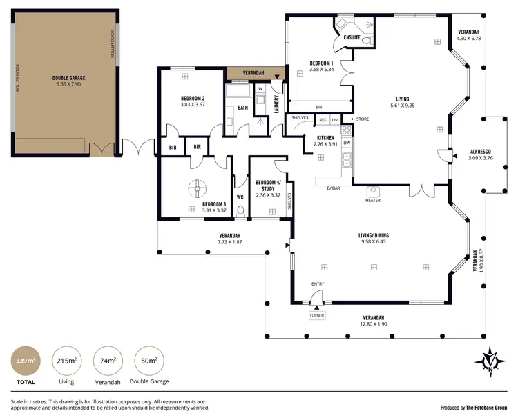 Floorplan of Homely house listing, 1 River Parade, Hallett Cove SA 5158