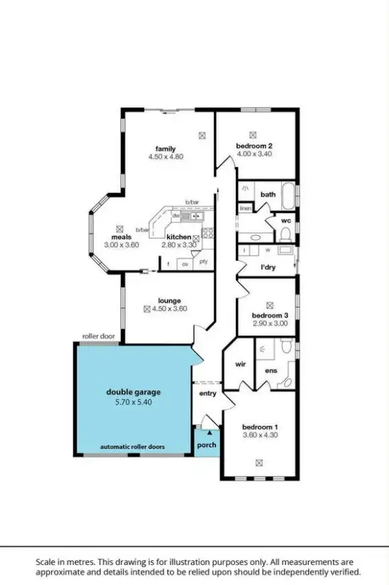 Floorplan of Homely house listing, 44 Parri Link, Noarlunga Downs SA 5168
