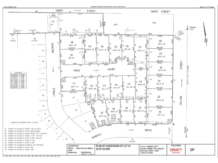 Floorplan of Homely land listing, Lot 33 Collins St, Hamilton Valley NSW 2641
