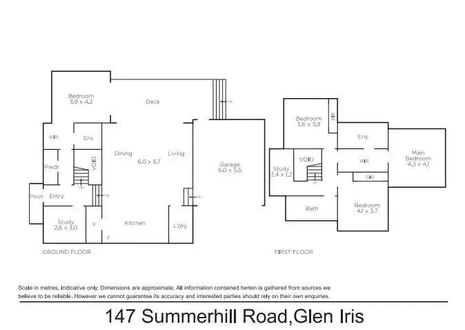Floorplan of Homely house listing, 147 Summerhill Road, Glen Iris VIC 3146