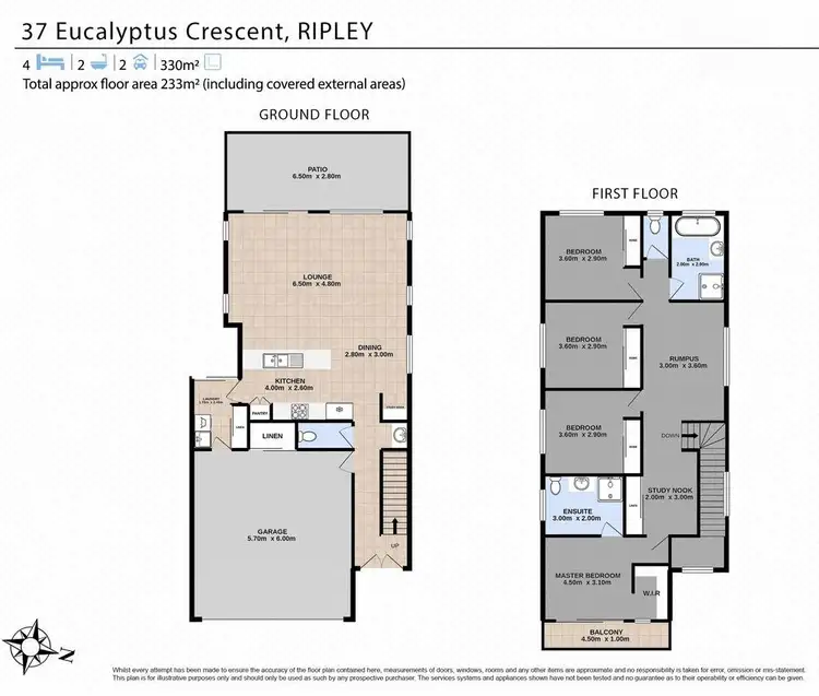 Floorplan of Homely house listing, 37 Eucalyptus Crescent, Ripley QLD 4306