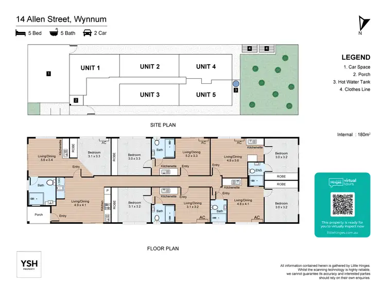 Floorplan of Homely apartment listing, 5/14 Allen St, Wynnum QLD 4178