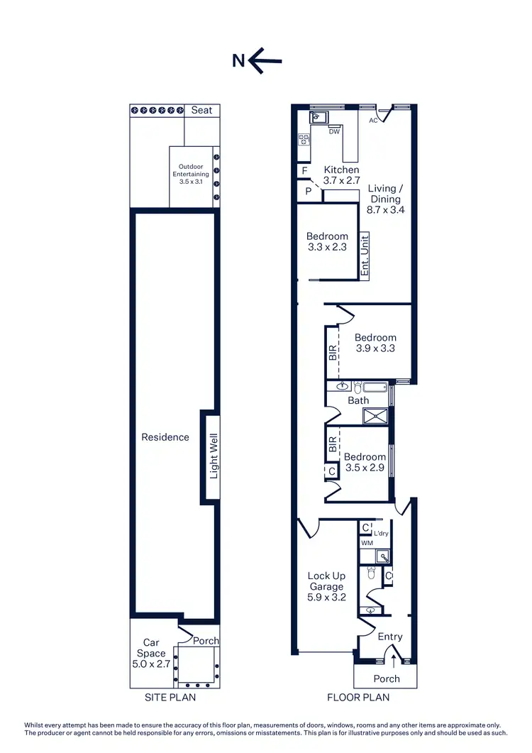 Floorplan of Homely house listing, 49B New Street, South Kingsville VIC 3015