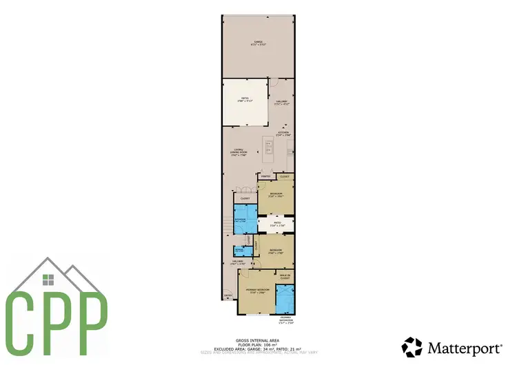 Floorplan of Homely townhouse listing, 57 Corkery Crescent, Taylor ACT 2913