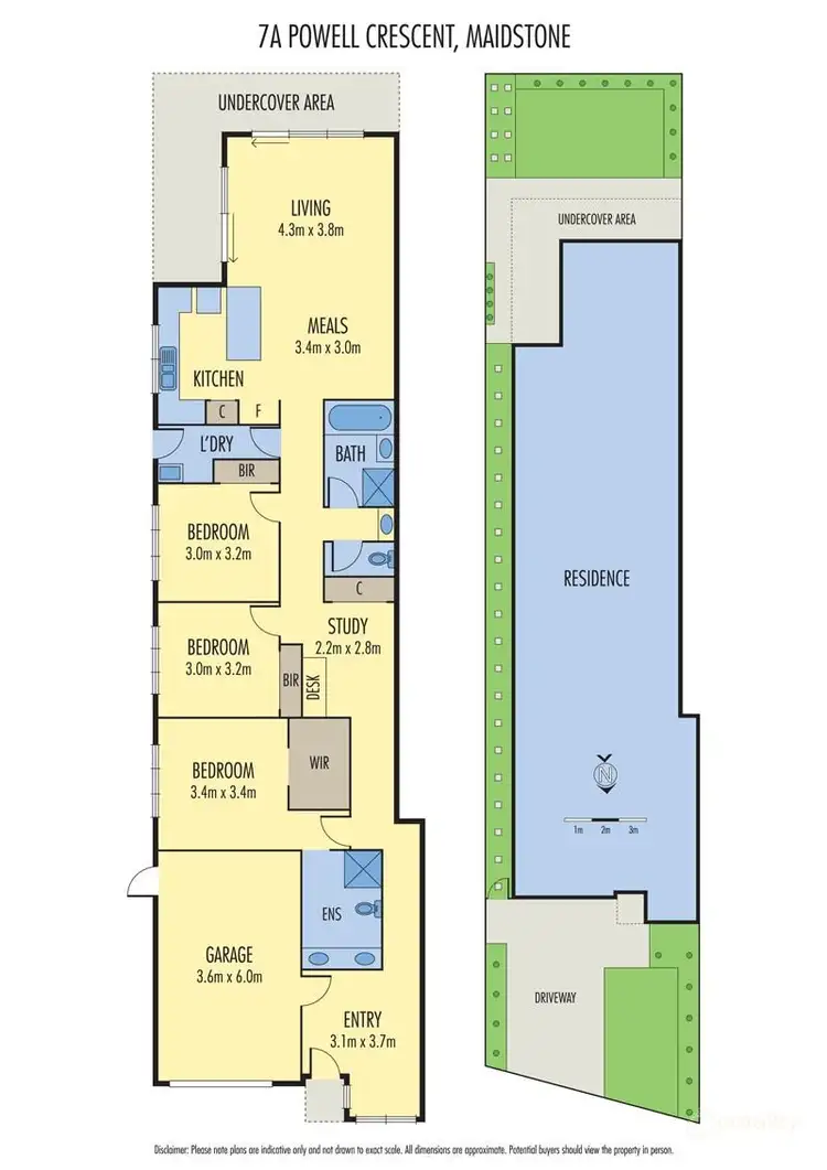 Floorplan of Homely unit listing, 7A Powell Cres, Maidstone VIC 3012