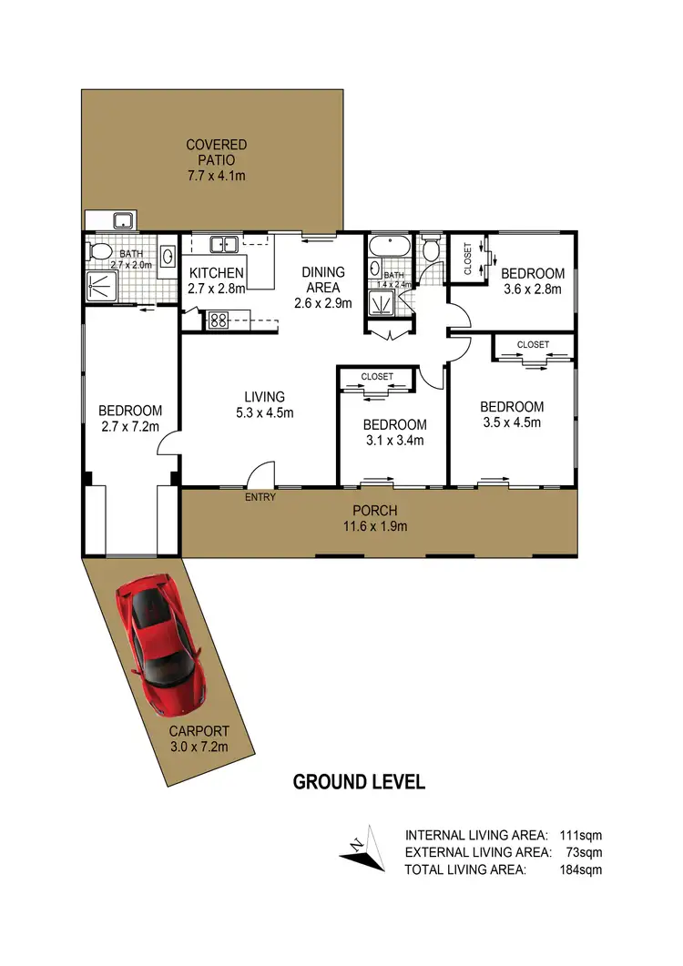 Floorplan of Homely house listing, 3 Lorraine Court, Lawnton QLD 4501