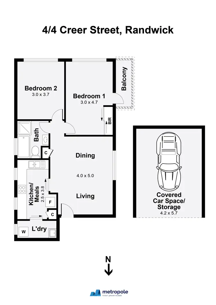 Floorplan of Homely apartment listing, 4/4 Creer Street, Randwick NSW 2031