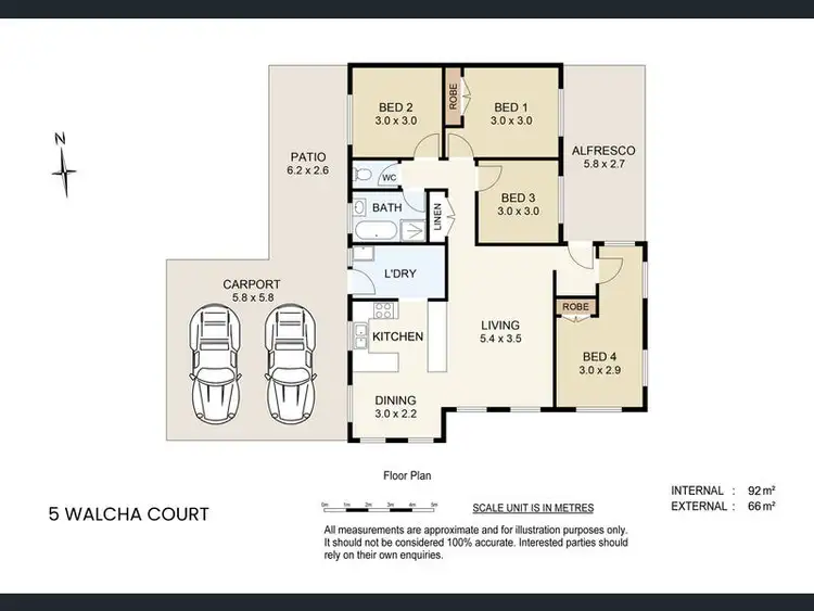 Floorplan of Homely house listing, 5 Walcha Ct, Beenleigh QLD 4207