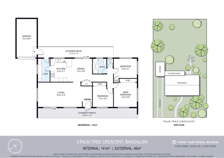 Floorplan of Homely house listing, 3 Palm Tree Crescent, Bangalow NSW 2479