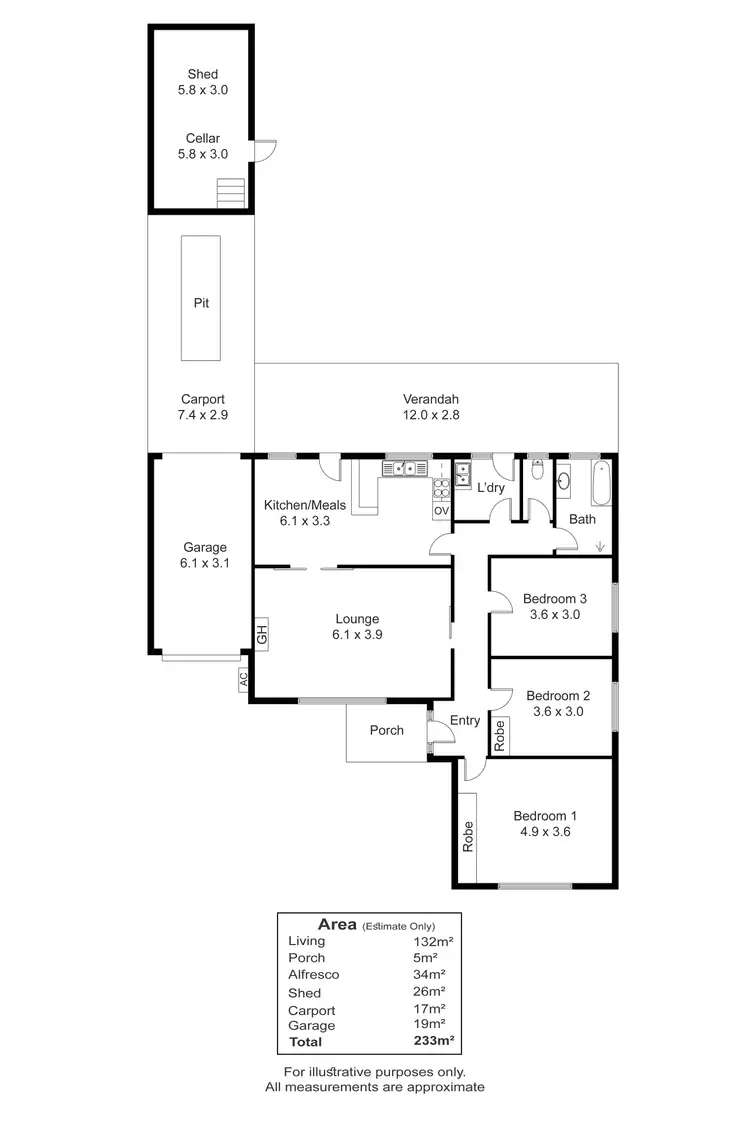 Floorplan of Homely house listing, 7 Garson Avenue, Croydon Park SA 5008