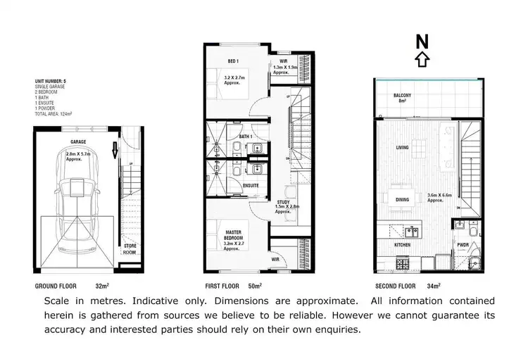 Floorplan of Homely townhouse listing, 5/8 Rosamond Road, Footscray VIC 3011