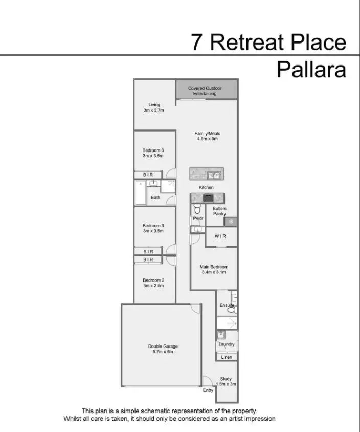 Floorplan of Homely house listing, 7 Retreat Place, Pallara QLD 4110