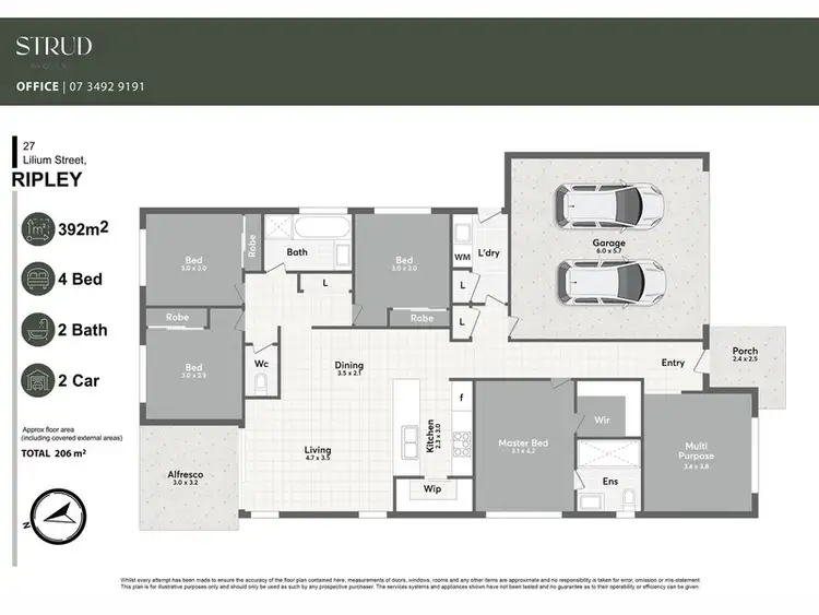 Floorplan of Homely house listing, 27 Lilium Street, Ripley QLD 4306