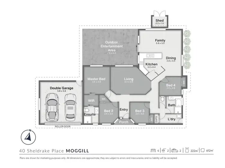 Floorplan of Homely house listing, 40 Sheldrake Place, Moggill QLD 4070