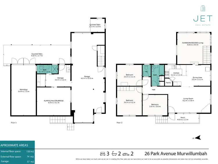 Floorplan of Homely house listing, 26 Park Avenue, Bray Park NSW 2484