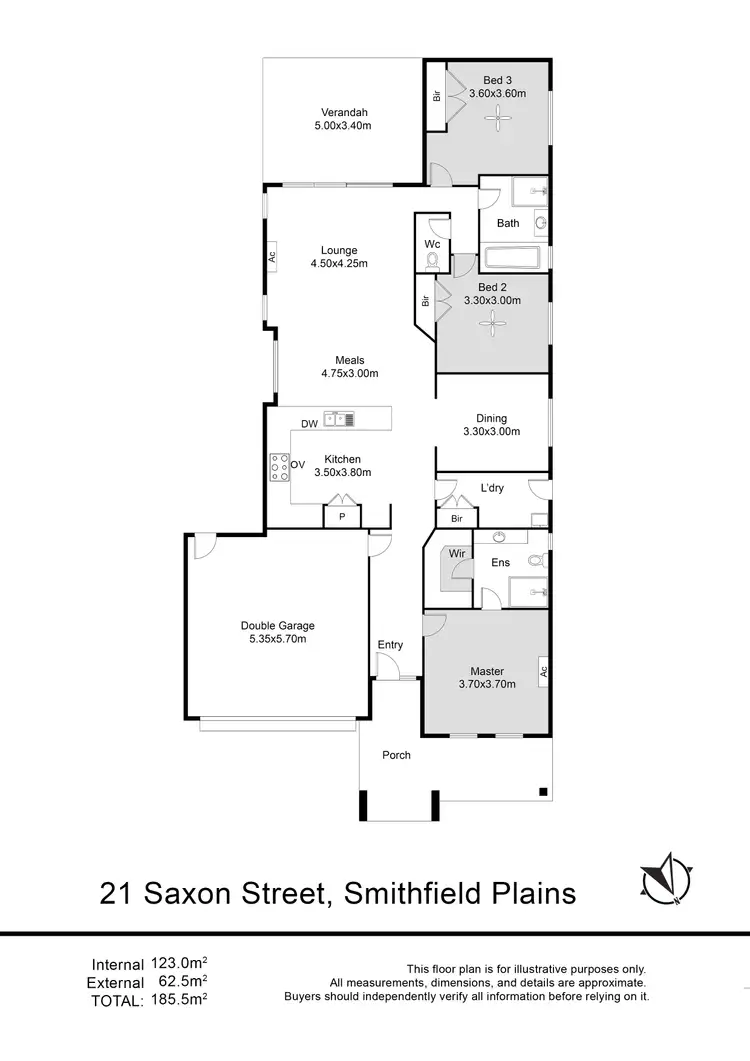 Floorplan of Homely house listing, 21 Saxon Street, Smithfield Plains SA 5114