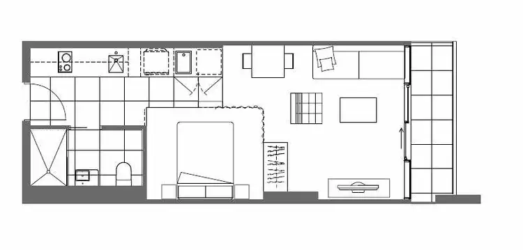 Floorplan of Homely apartment listing, 211/31 Malcolm Street, South Yarra VIC 3141